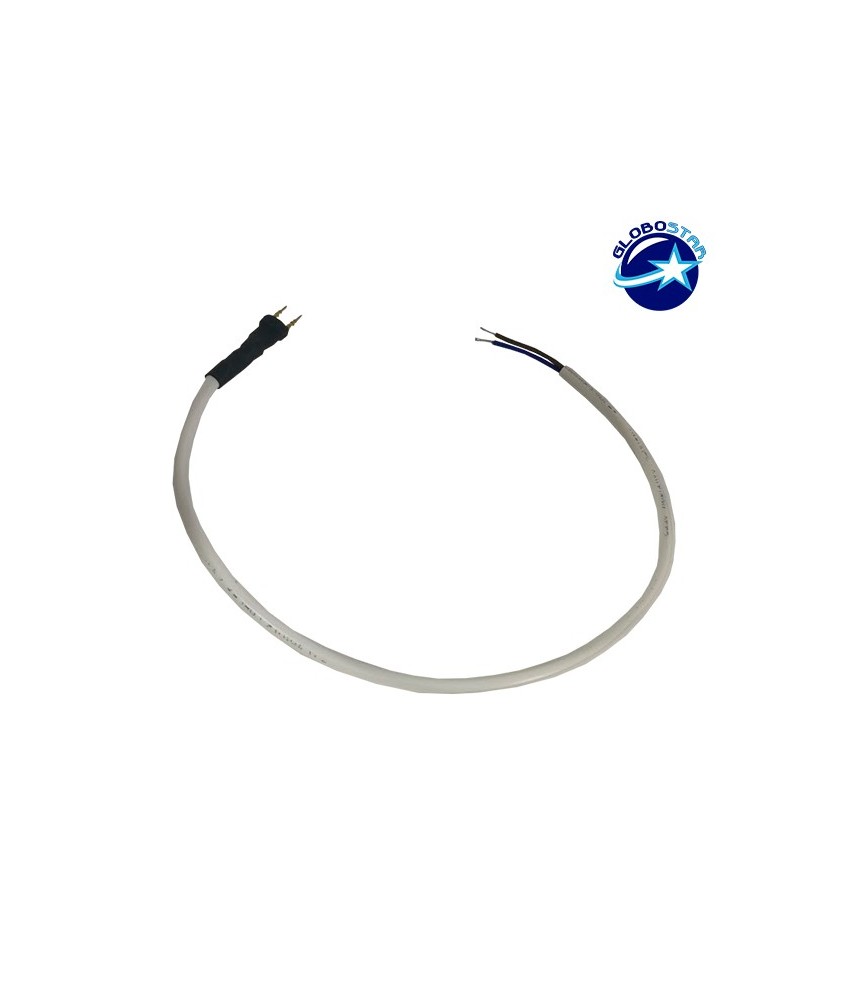 GloboStar® 226031 Connector AC-DC 230 Volt έως 10 μέτρα για OVALE 120° Degree Neon Flex LED DC 230V 2 Pin